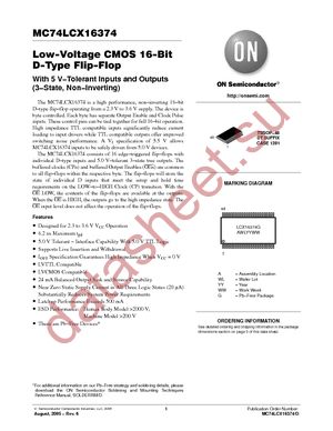 M74LCX16374DTR2G datasheet  